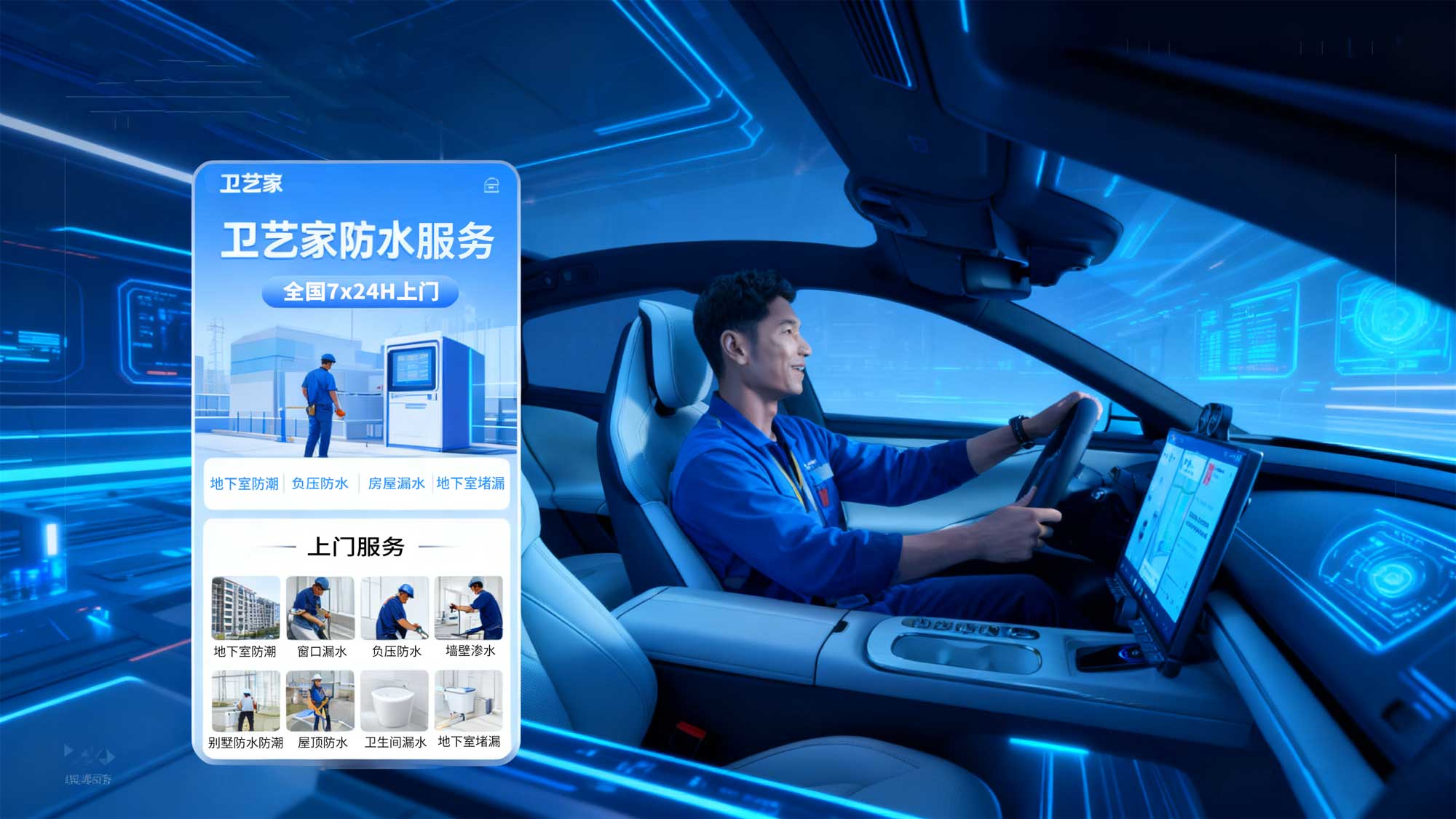 预约上门修漏水服务